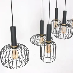 Straluma Hanglamp Aureole 6L mix zwart></noscript> Eettafellampen|Draadlampen