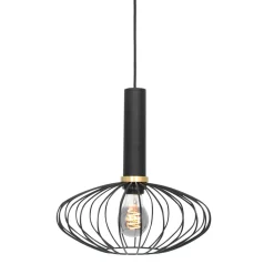 Straluma Hanglamp Aureole ovaal zwart> Hanglampen|Draadlampen