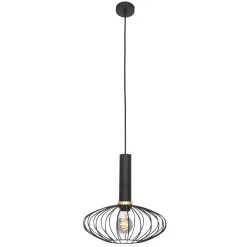 Straluma Hanglamp Aureole ovaal zwart> Hanglampen|Draadlampen