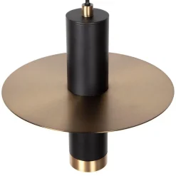 Straluma Hanglamp badkamer zwart met brons IP44></noscript> Badkamerverlichting|Hanglampen