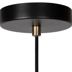 Straluma Hanglamp badkamer zwart met brons IP44></noscript> Badkamerverlichting|Hanglampen
