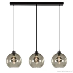 Straluma Hanglamp balk 3L smoke bolglas> Eettafellampen|Pendel Lampen