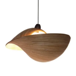 Straluma Hanglamp bamboe schelp 60cm></noscript> Woonkamerlampen|Slaapkamerlampen