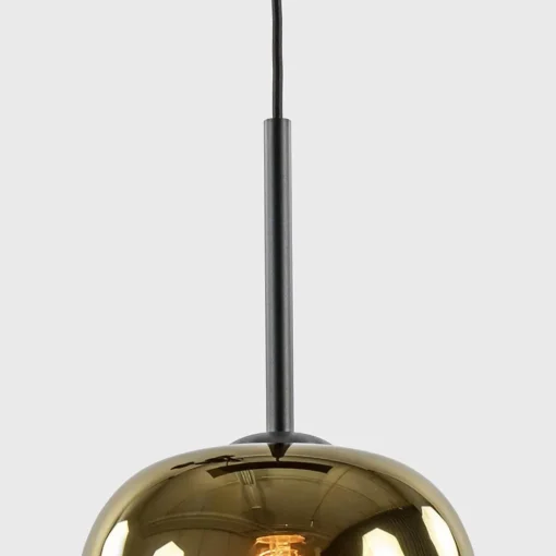 Straluma Hanglamp Bellini 3L zwart+gradient gold> Eettafellampen|Eetkamerverlichting