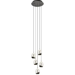 Straluma Hanglamp Black Egg 5L rond zwart/helder> Hanglampen|Eettafellampen