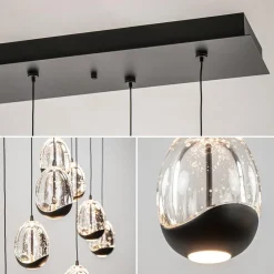 Straluma Hanglamp Black Egg 8L zwart/helder></noscript> Hanglampen|Eettafellampen