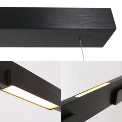 Straluma Hanglamp Bloc balk zwart up+ down></noscript> Hanglampen|Eettafellampen