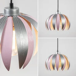 Straluma Hanglamp bloem kinderkamer grijs/roze></noscript> Kinderkamerverlichting|Hanglampen