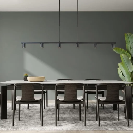 Straluma Hanglamp Bounce 6L 160cm zwart> Eettafellampen|Keukenverlichting