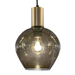 Straluma Hanglamp Bounty 5L rond zwart/matgoud> Videverlichting|Eetkamerverlichting