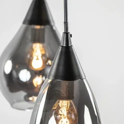 Straluma Hanglamp Cambio 8L zwart + smoke glas></noscript> Eettafellampen|Keukenverlichting