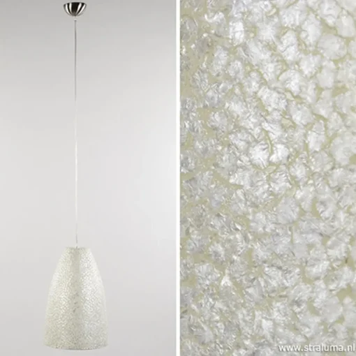 Straluma Hanglamp capiz schelpen wit> Schelpenlampen|Woonkamerlampen