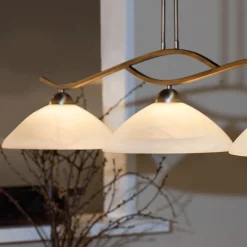 Straluma Hanglamp Capri brons/Glas></noscript> Eettafellampen|Eetkamerverlichting