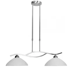 Straluma Hanglamp Capri staal/glas eettafel> Eettafellampen|Woonkamerlampen