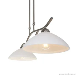 Straluma Hanglamp Capri staal/glas eettafel> Eettafellampen|Woonkamerlampen