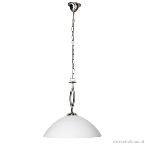 Straluma Hanglamp Capri staal/glas woonkamer> Eettafellampen|Woonkamerlampen