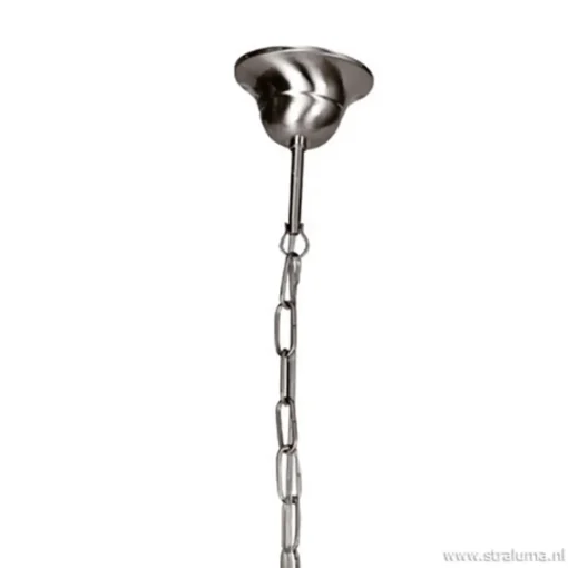 Straluma Hanglamp Capri staal/glas woonkamer> Eettafellampen|Woonkamerlampen