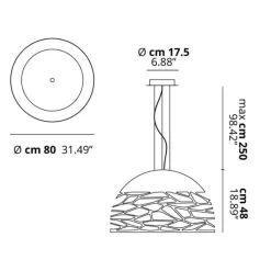 Straluma Hanglamp champagne 80 cm> Eettafellampen|Videverlichting