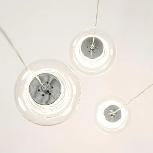 Straluma Hanglamp chroom/helder glas 3-lichts> Hanglampen|Eettafellampen