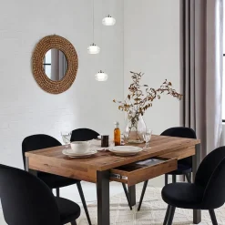 Straluma Hanglamp chroom/helder glas 3-lichts></noscript> Hanglampen|Eettafellampen