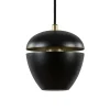 Straluma Hanglamp Claire 1L zwart/matgoud> Eetkamerverlichting|Hanglampen