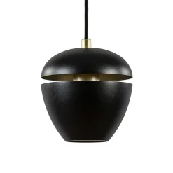 Straluma Hanglamp Claire 1L zwart/matgoud> Eetkamerverlichting|Hanglampen