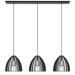 Straluma Hanglamp Dean 3-lichts zwart> Eettafellampen|Keukenverlichting