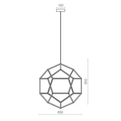 Straluma Hanglamp Dodeca 65 zwart></noscript> Hanglampen|Eettafellampen