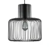 Straluma Hanglamp draad cilinder zwart met klos> Draadlampen|Eetkamerverlichting