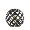 Straluma Hanglamp Emma bol zwart 40cm> Eettafellampen|Woonkamerlampen