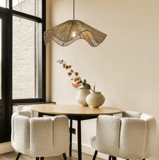 Straluma Hanglamp Fodara jute naturel Light and Living> Hanglampen|Eettafellampen