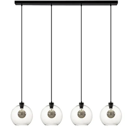 Straluma Hanglamp glazen bol 4-l modern clear> Eettafellampen|Pendel Lampen