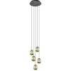 Straluma Hanglamp Golden Egg 5L rond zwart/goud> Hanglampen|Eettafellampen