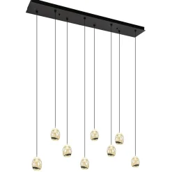 Straluma Hanglamp Golden Egg 8L zwart/goud> Hanglampen|Eettafellampen
