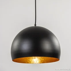 Straluma Hanglamp Jaicey bol zwart/goud> Woonkamerlampen|Slaapkamerlampen