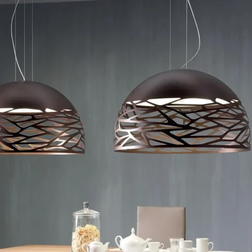 Straluma Hanglamp Kelly Dome 80 brons> Eettafellampen|Woonkamerlampen