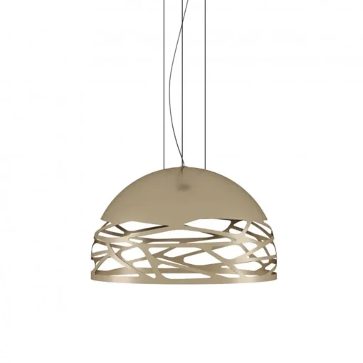 Straluma Hanglamp Kelly koepel 50cm champagne> Eettafellampen|Woonkamerlampen