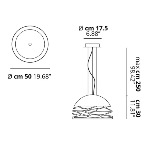 Straluma Hanglamp Kelly koepel 50cm wit> Eettafellampen|Woonkamerlampen