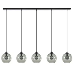 Straluma Hanglamp 5L balk + smoke glas 160cm> Eettafellampen|Pendel Lampen