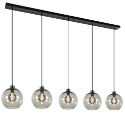 Straluma Hanglamp 5L balk + smoke glas 160cm> Eettafellampen|Pendel Lampen
