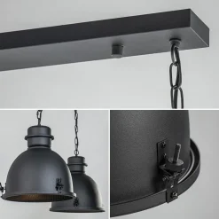 Straluma Hanglamp 2L industrieel zwart/grill></noscript> Eettafellampen|Keukenverlichting