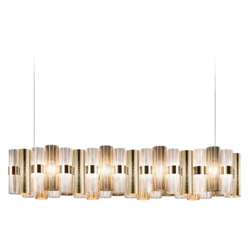 Straluma Hanglamp La Lollo linear 140 goud> Hanglampen|Eettafellampen