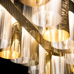 Straluma Hanglamp La Lollo linear 140 goud></noscript> Hanglampen|Eettafellampen