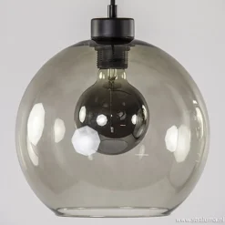 Straluma Hanglamp 4-lichts balk zwart + smoke glas 25cm></noscript> Eettafellampen|Pendel Lampen