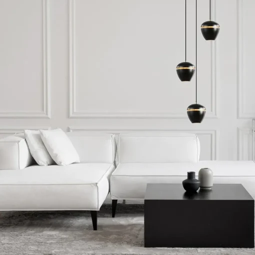 Straluma Hanglamp 3-lichts rond zwart/goud> Eettafellampen|Eetkamerverlichting