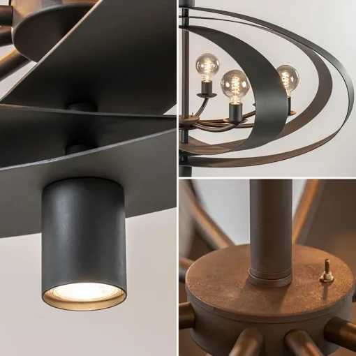 Straluma Hanglamp Malibu industrial dark> Eettafellampen|Keukenverlichting