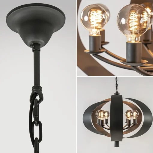 Straluma Hanglamp Malibu industrial dark> Eettafellampen|Keukenverlichting