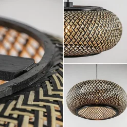 Straluma Hanglamp Maze bamboe/zwart 60cm><noscript><img width=