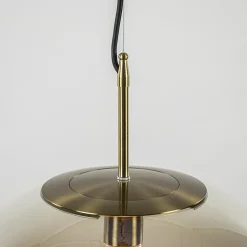 Straluma Hanglamp Medina 48cm messing + amber glas></noscript> Light and Living|Keukenverlichting