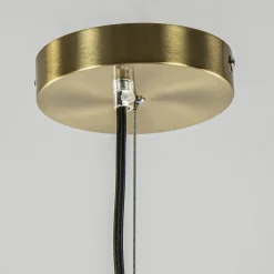 Straluma Hanglamp Medina 48cm messing + amber glas></noscript> Light and Living|Keukenverlichting